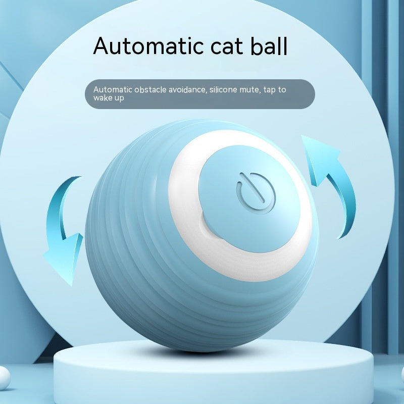 Automatic Bouncing Cat Ball - Rechargeable Self-Moving Kitten Toy