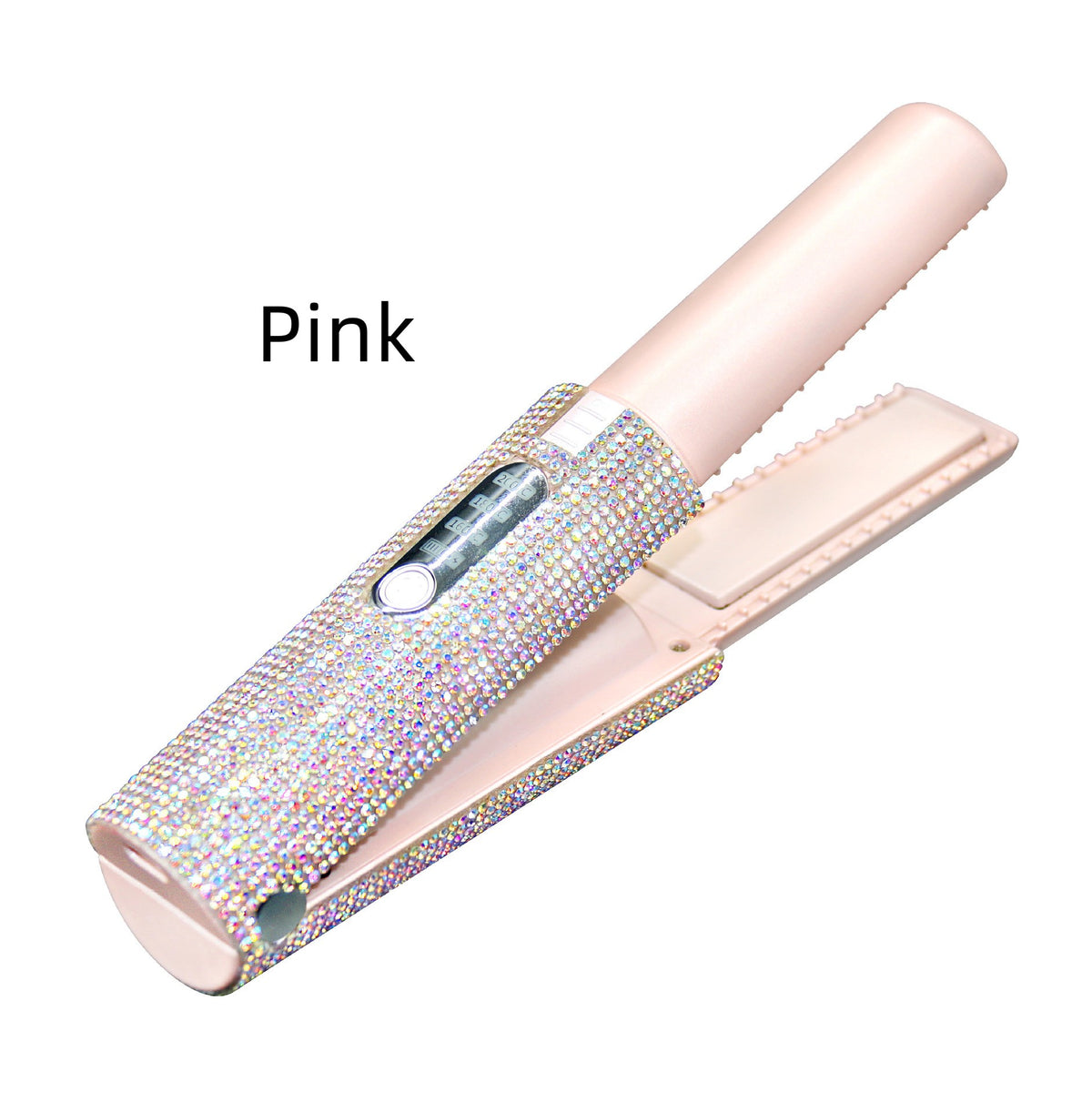2-in-1 Electric USB Hair Straightening Brush Straightener