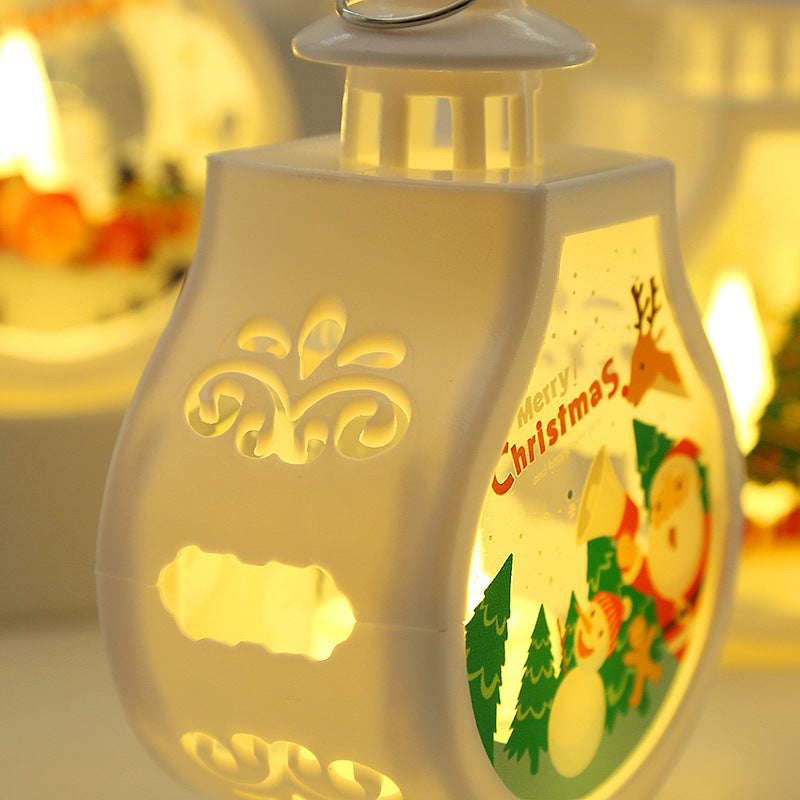 Christmas Candle Lamp Romantic Ornaments | Xmas Holiday Decor