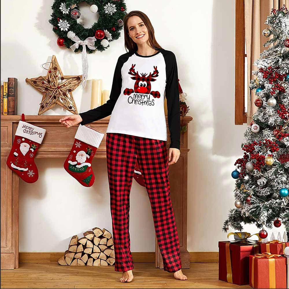 Family Christmas Pajamas Matching Sets Sleepwear Parent-Child Pjs