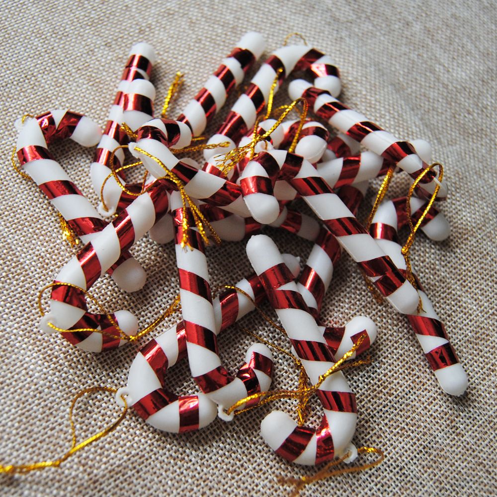 Christmas Tree Cane Ornaments | Xmas Holiday Decor