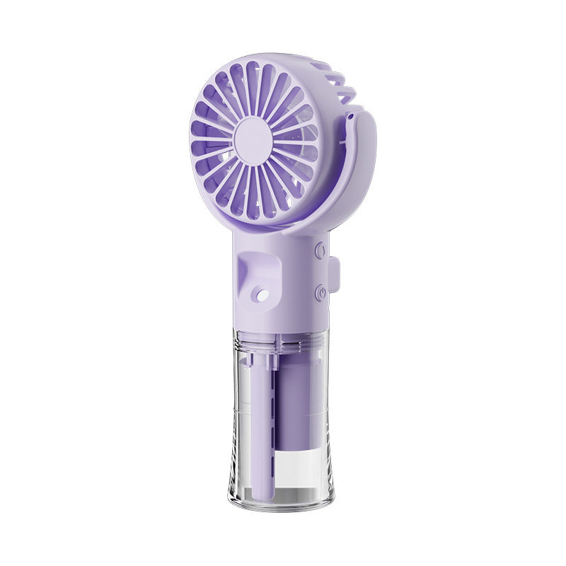 Portable Handheld Water Mist Spray Fan - 4-Speed USB Fan