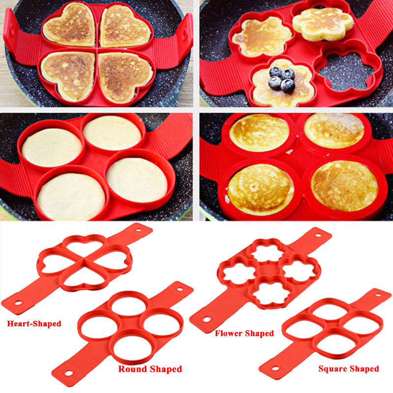 Silicone Non Stick Fantastic Egg Pancake Maker Ring Kitchen Baking