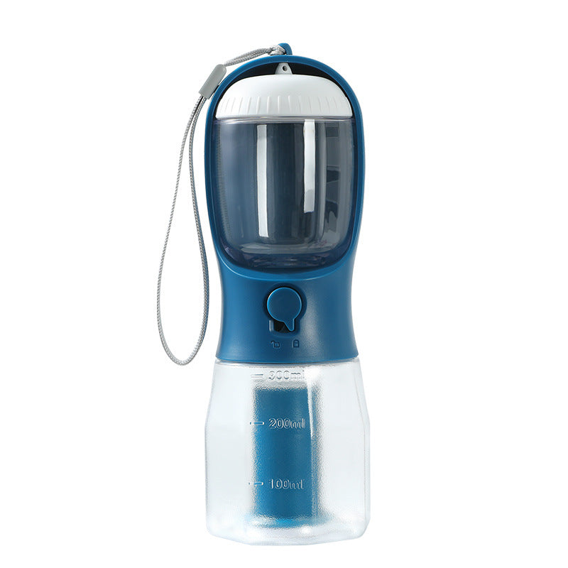 3-in-1 Portable Dog Water Cup 300 ml - Drinker, Food Container & Poop Bag Holder
