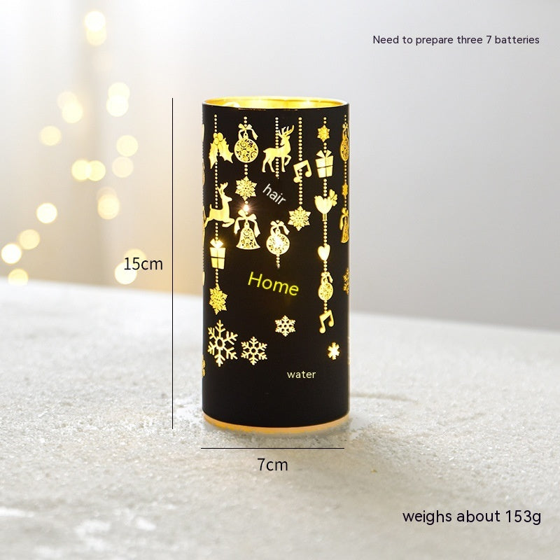 Christmas Luminous Glass Desktop Decoration | Xmas Holiday Decor