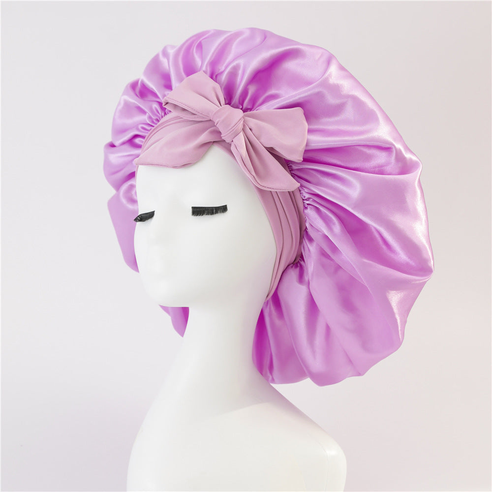 Satin Ribbon Round Hat Bow Imitation Silk Beauty and Hair Care