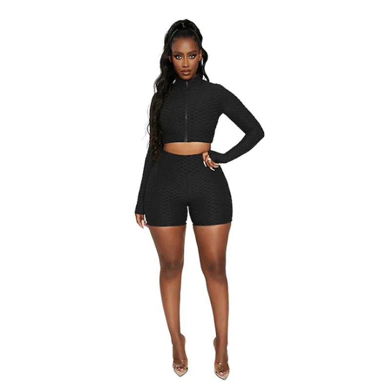 Women's Tracksuit Yoga Fitness Suit Activewear Set Tummy Control Butt