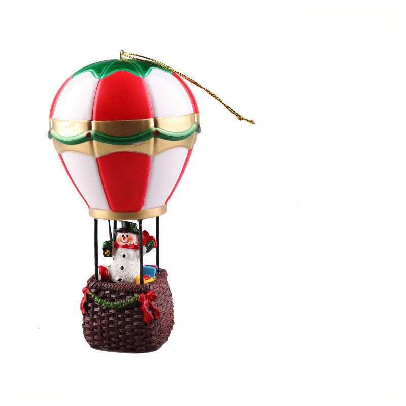 Christmas Resin Luminous Old Man Snowman Decoration Ornaments