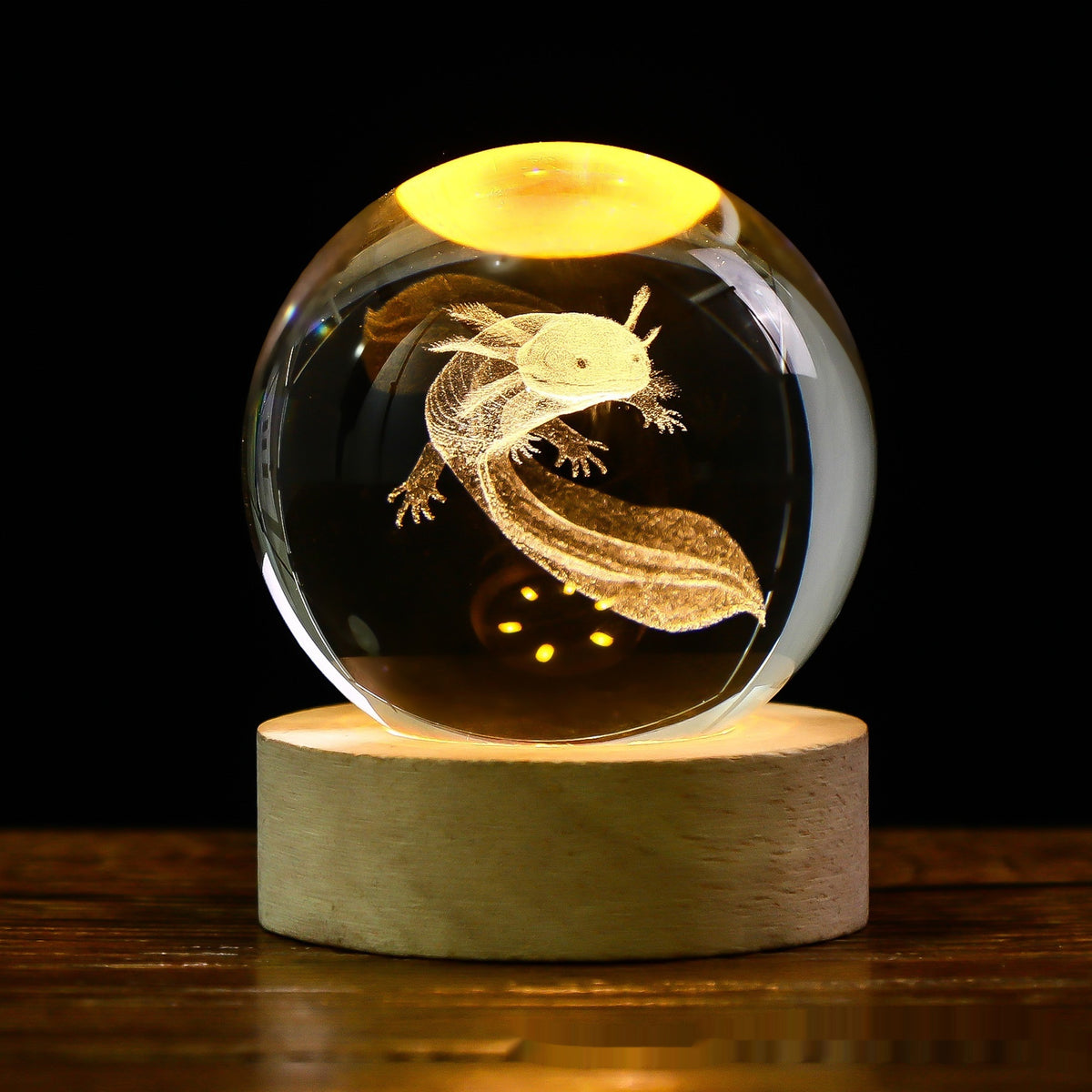 Starry Sky Planet Moon Crystal Ball Night Light - Galaxy Decor Lamp
