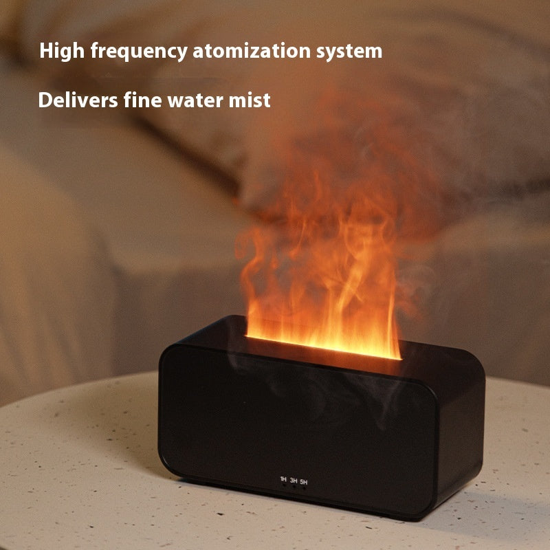 Timer Flame Simulation Aroma Diffuser - USB Household Humidifier