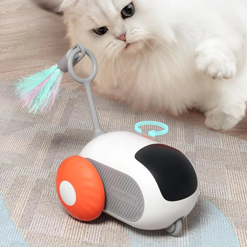 Remote Control Cat Car Toy - USB Rechargeable Interactive Chasing Toy for Cats