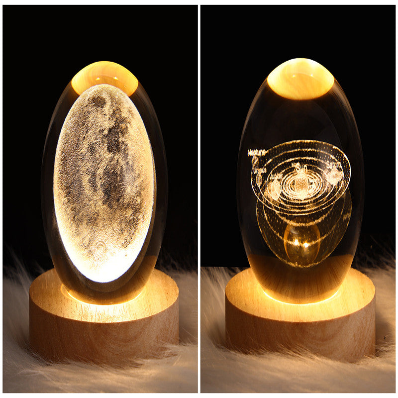 3D Crystal Ball LED Night Light