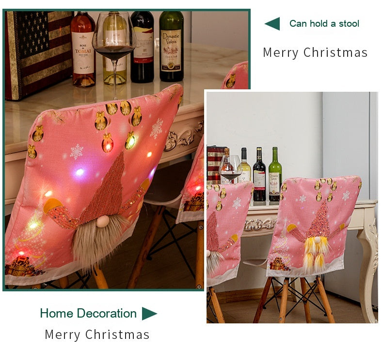 Christmas Decorations Chair Cover | Holiday Gift