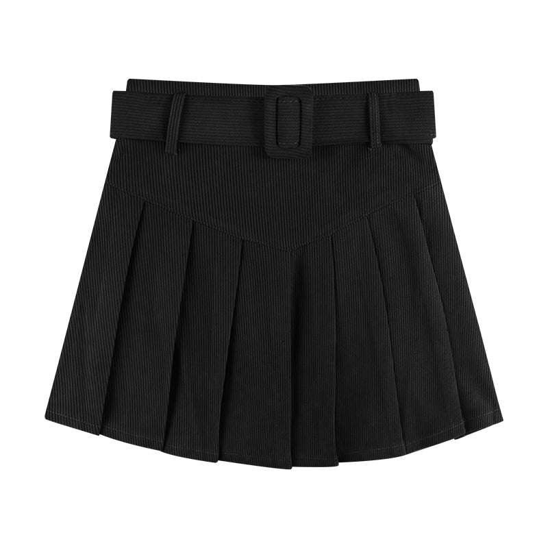 Corduroy Half Women's Autumn A-Line Skirt Pleated