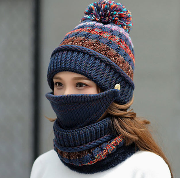 Korean Winter Knitted Hat – Women's Accessory