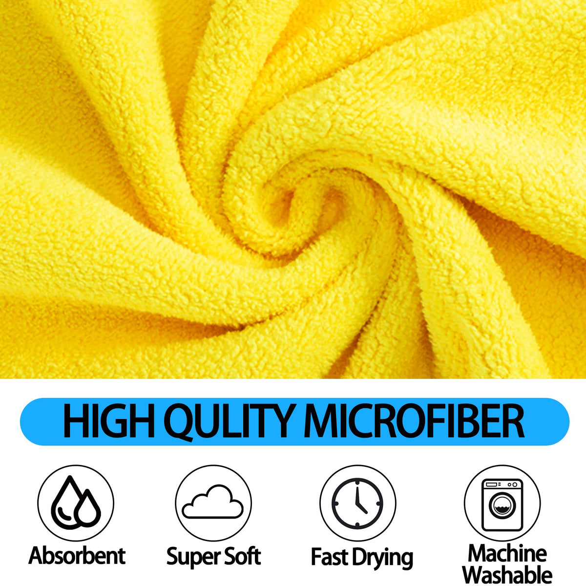 Microfiber Dog Drying Towel - Super Absorbent Quick-Dry Pet Bath Towel