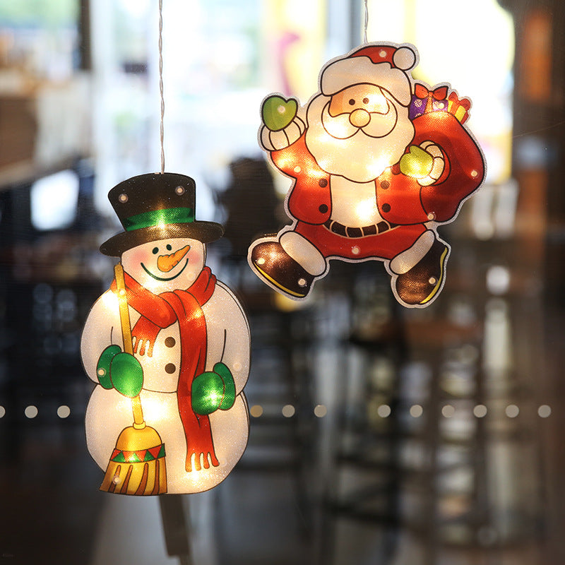 Christmas Decoration Lights Santa Snowman Elk | Xmas Holiday Decor