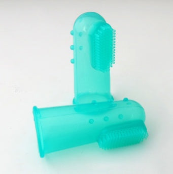 Soft Silicone Pet Finger Toothbrush - Dog & Cat Teeth Cleaning Brush for Fresh Breath