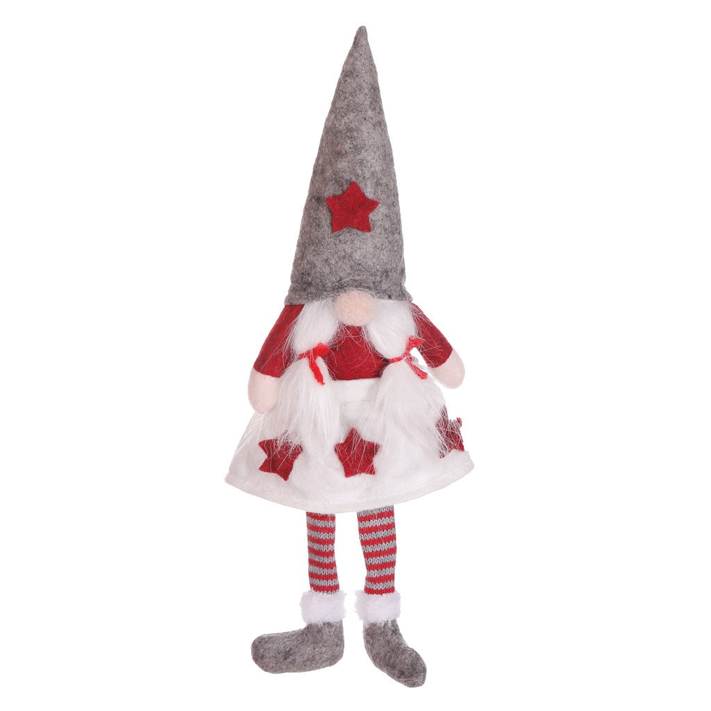 Christmas Decoration Faceless Doll Girl Figurine | Xmas Gift