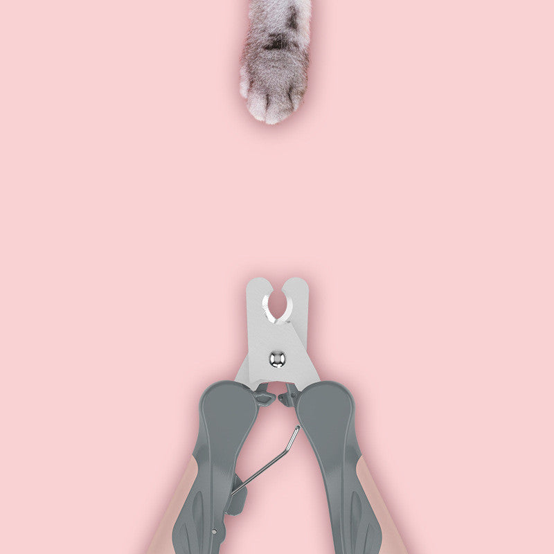 Pet Nail Clippers - Stainless Steel Dog & Cat Claw Trimmer with Soft Grip