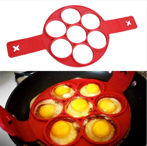 Silicone Non-Stick Pancake & Egg Mold - Breakfast Cooking Ring