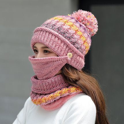 Korean Winter Knitted Hat – Women's Accessory