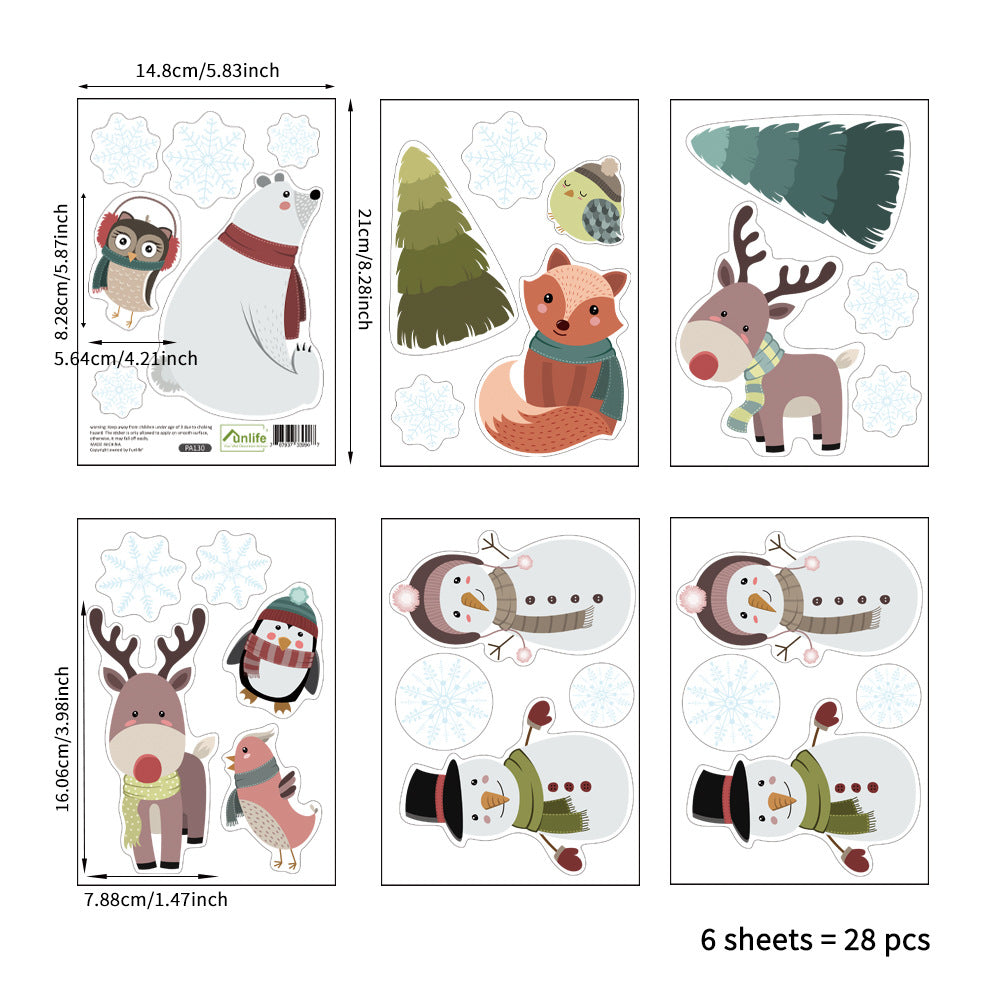 Christmas Cute Decoration Wall Sticker | Xmas Holiday Decor