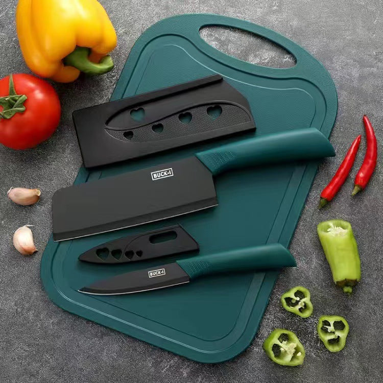 Stainless Steel Kitchen Knife Set - Chef Knives with Block