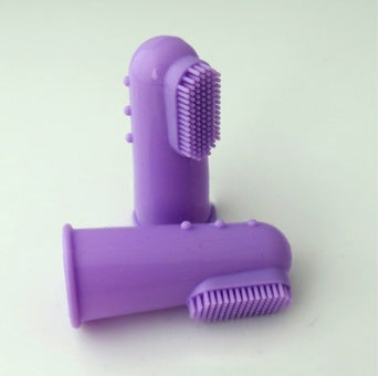 Soft Silicone Pet Finger Toothbrush - Dog & Cat Teeth Cleaning Brush for Fresh Breath