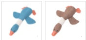 Squeaky Plush Dog Toys - Soft Animal Puzzle Chew Toys for Small & Medium Dogs