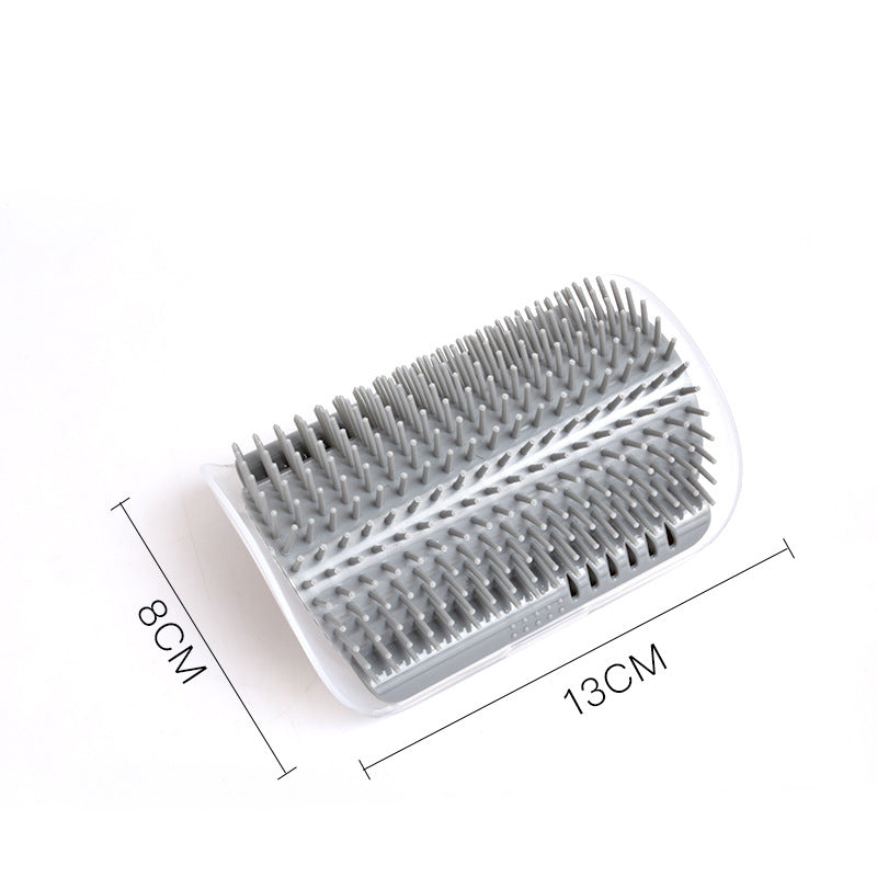 Cat Self-Grooming Corner Brush - Wall-Mounted Massage Comb for Cats