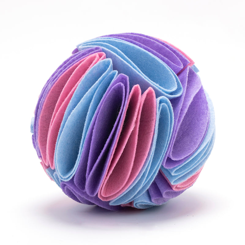 Foldable Dog Snuffle Ball - Treat Hiding IQ Training Toy for Dogs & Cats