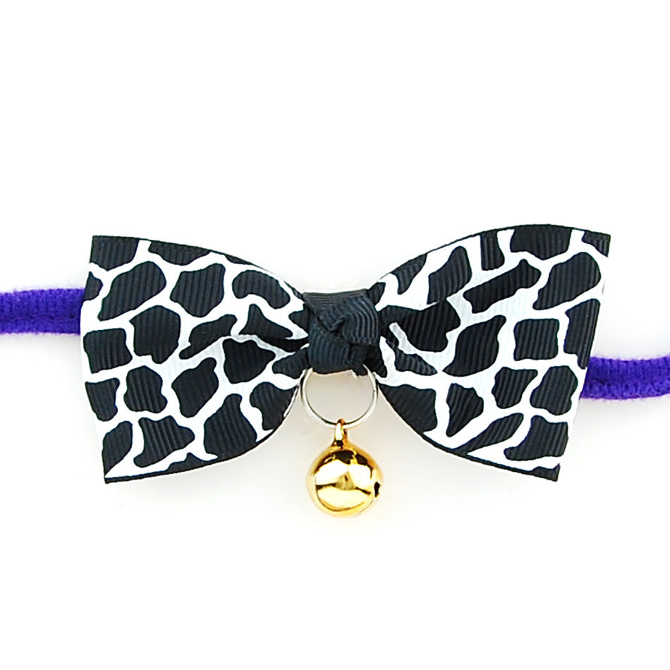 Pet Bow Tie Collar with Bell - Adjustable Cat & Dog Bow Tie
