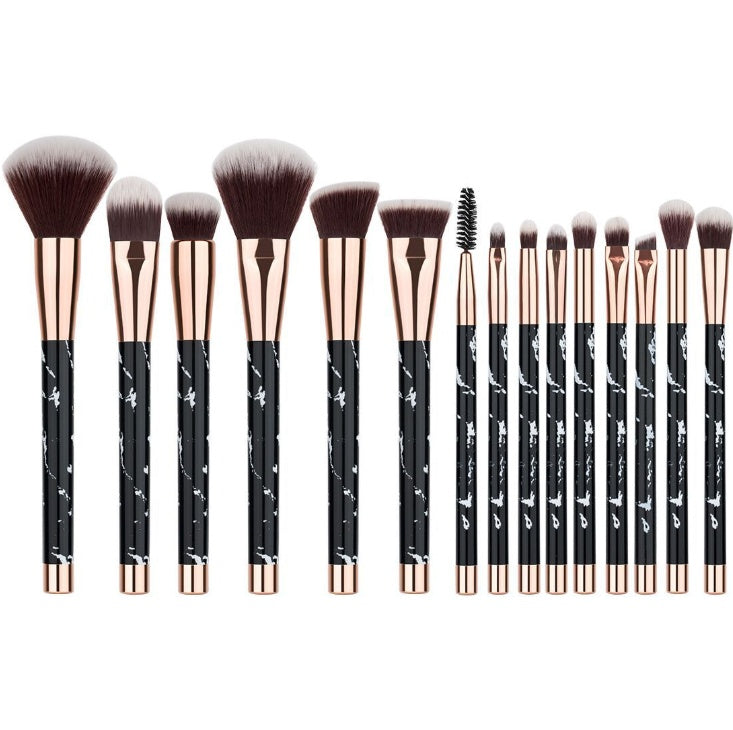 11 Sets of Marble Makeup Brush with Beauty Kit 11