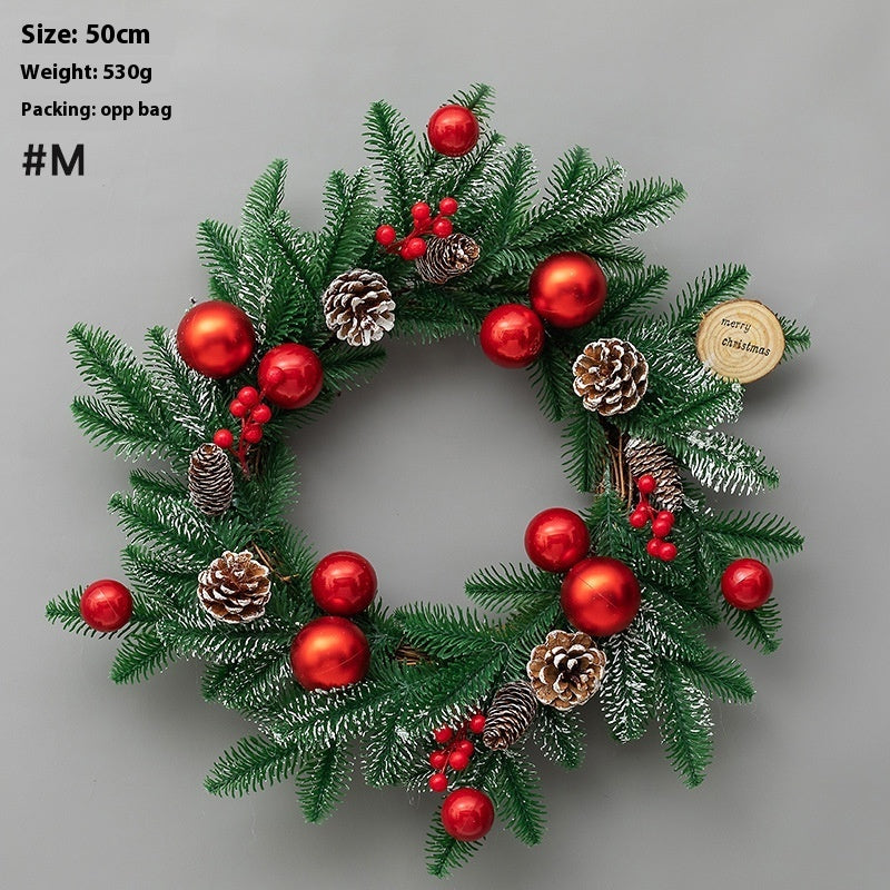 Christmas Decoration Upside Down Tree Horn Rattan Wreath | Xmas Holiday Decor