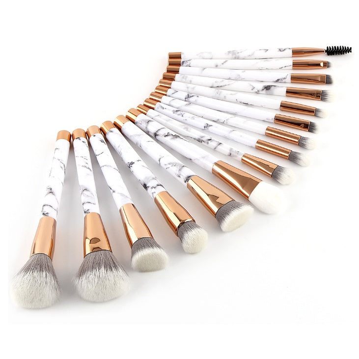 11 Sets of Marble Makeup Brush with Beauty Kit 11