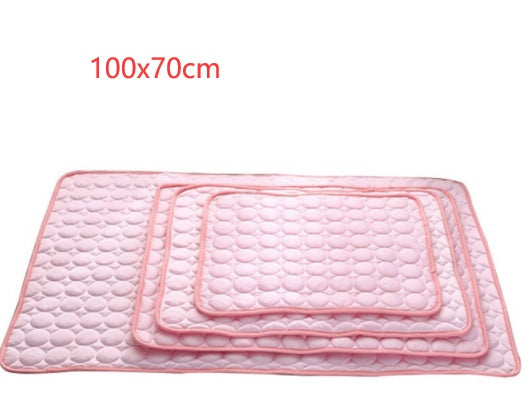 Pet Cooling Mat - Ice Silk Summer Bed Pad for Dogs & Cats, Multiple Sizes
