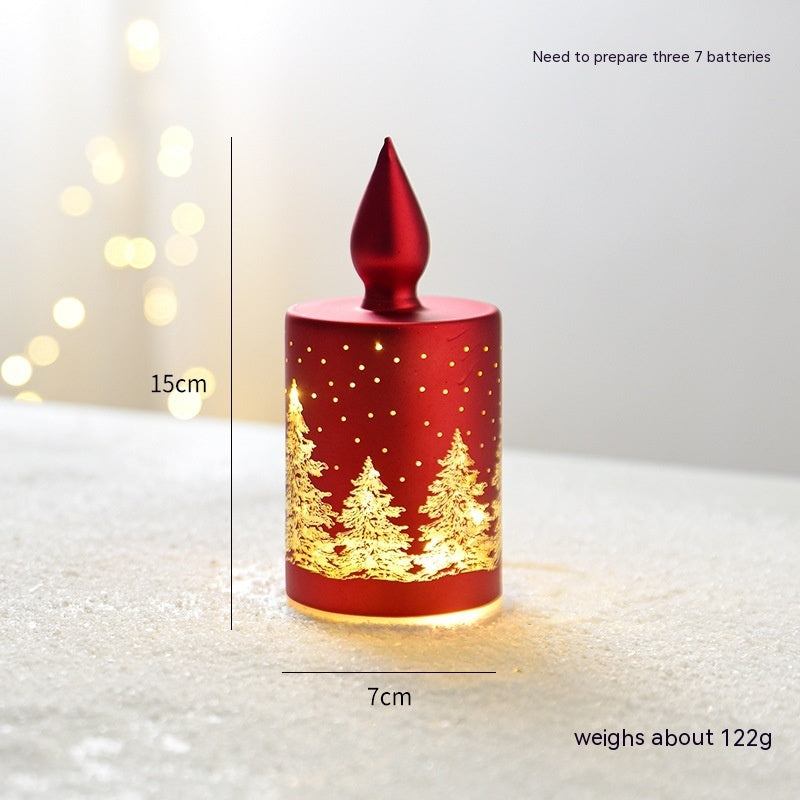 Christmas Luminous Glass Desktop Decoration | Xmas Holiday Decor