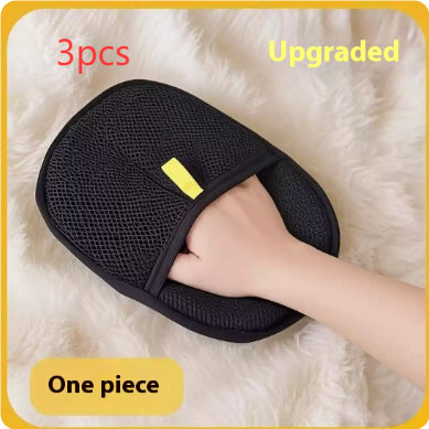 Pet Hair Remover Grooming Glove - Deshedding Mitt for Dogs, Cats & Rabbits