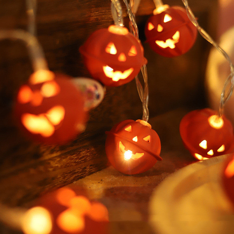 LED Halloween Lights String Ghost Festival Pumpkin Decorative