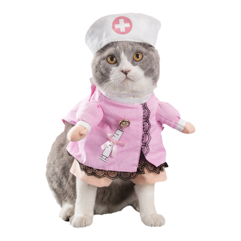 Spring & Autumn Pet Cat Costume - Cute Cat Clothes
