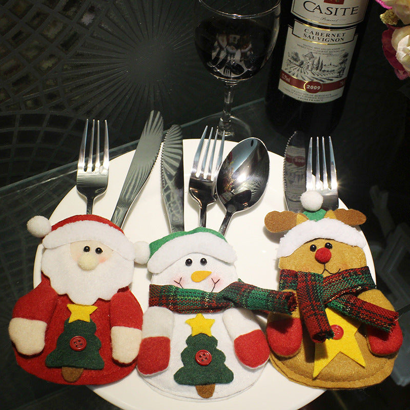 Christmas Knife and Fork Bag | Xmas Holiday Decor