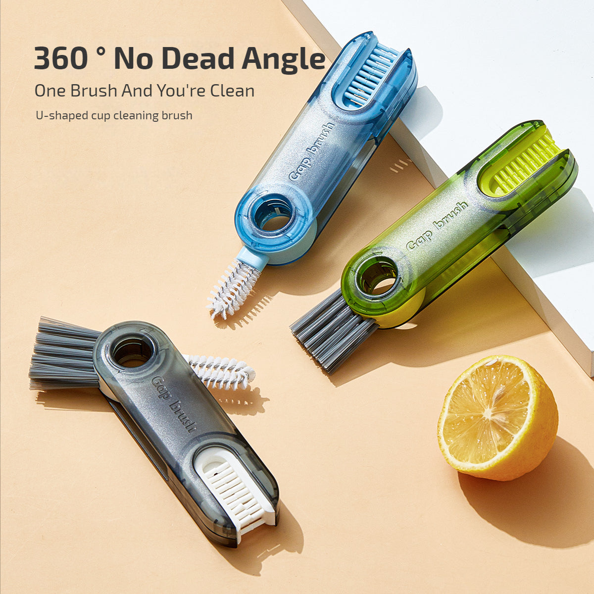 3 in 1 Tiny Bottle Cup Cover Brush Straw Cleaner Tools