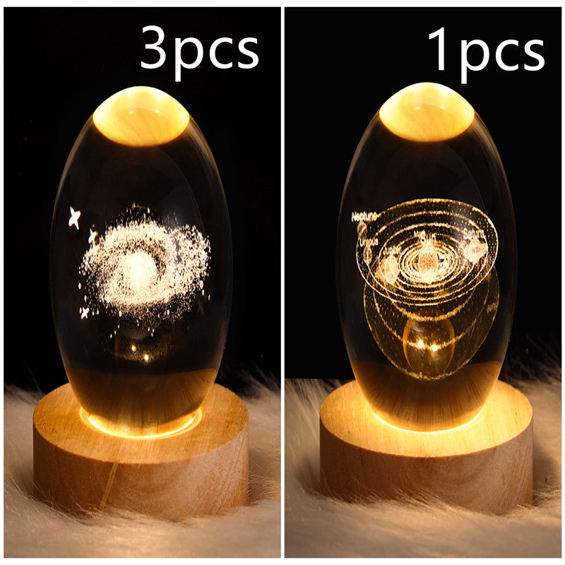 3D Crystal Ball LED Night Light