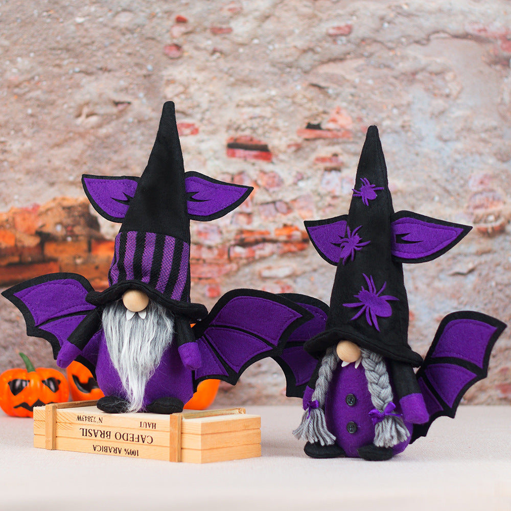 Christmas Halloween Decorations Bat Vampire Faceless Old Man
