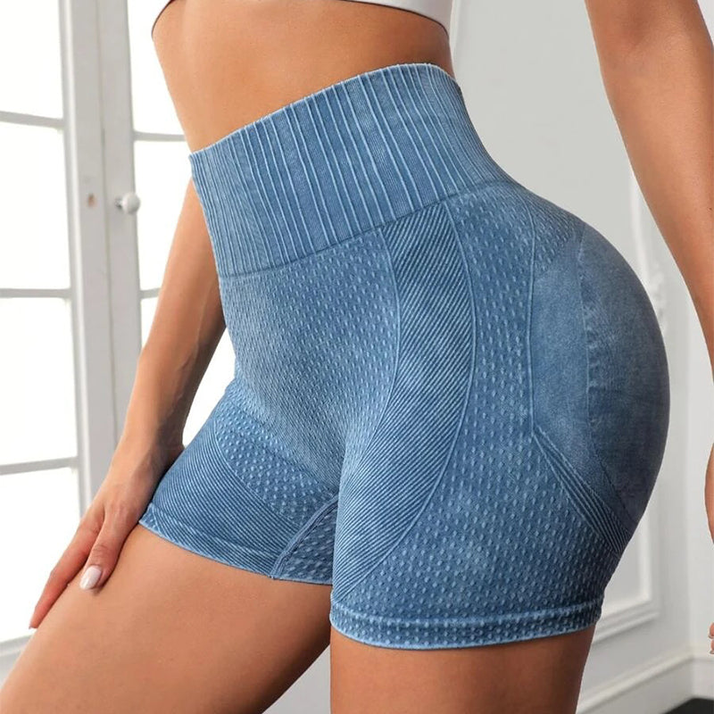 High-Waisted Hip-Lifting Fitness Pants Solid Color Quick-Drying Tight