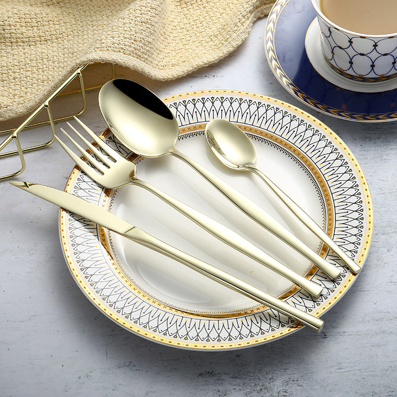 304 Stainless Steel Western Cutlery Set - Knife, Fork & Spoon Flatware