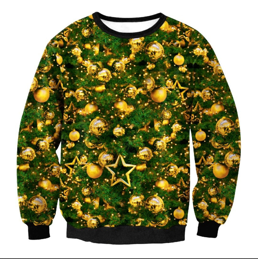 UGLY Christmas Sweater Vacation Santa Elf Funny Women's Men Sweaters