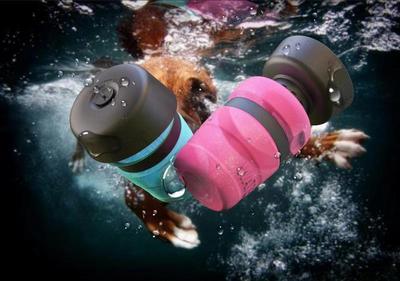 Foldable Dog Travel Water Bottle 520 ml - Leakproof Portable Pet Drinker