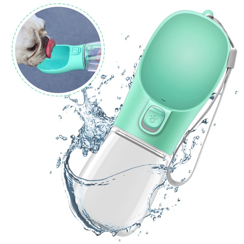 Portable Pet Drinking Cup 300/350/550 ml - One-Button Leakproof Dog Water Bottle
